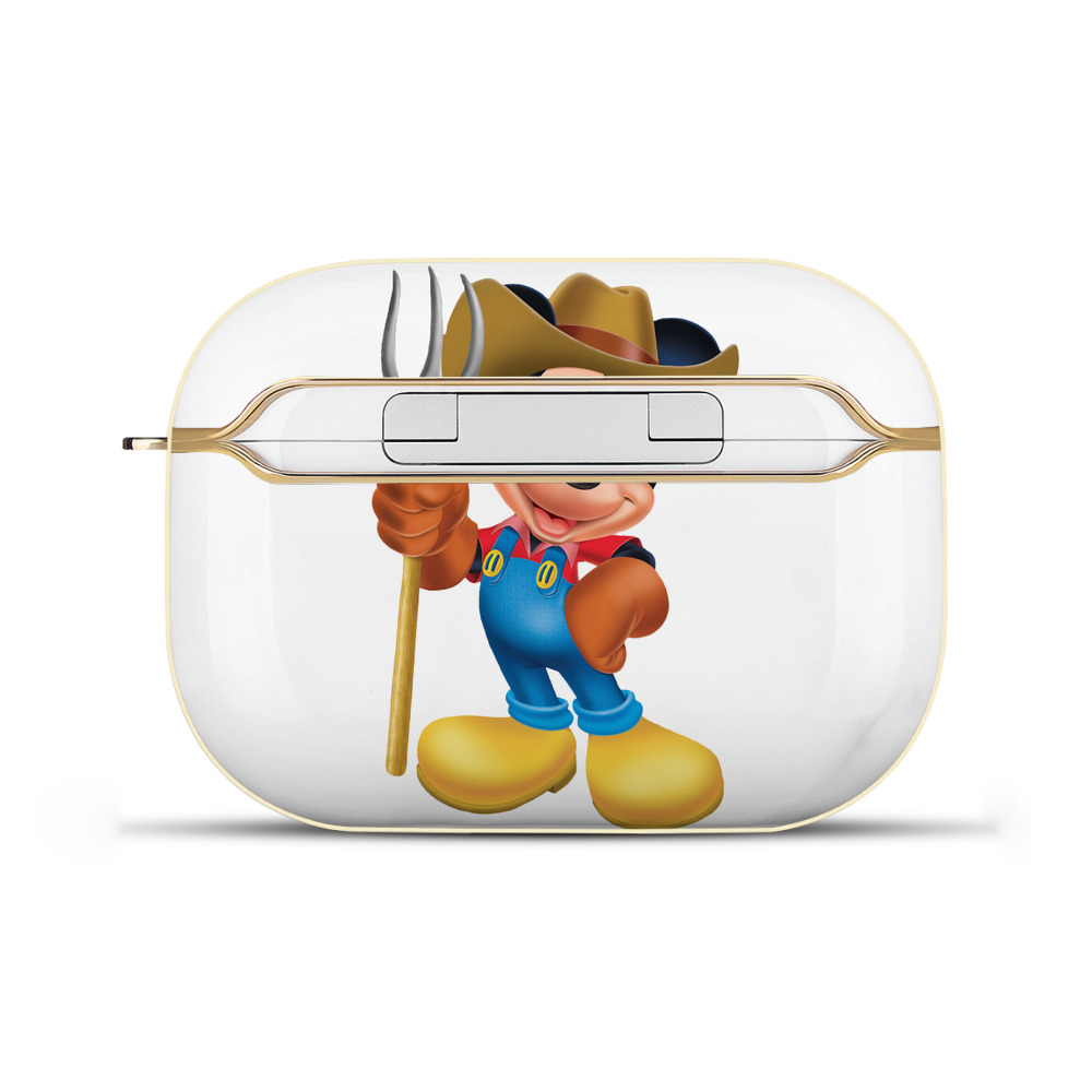 （画像用） ミッキーマウス Mickey Mouse 【AirPods Pro用】ハードシェル保護ケース｜耐衝撃・防指紋・カラビナ付き商品仕様