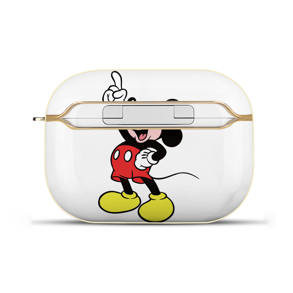 （画像用） ミッキーマウス Mickey Mouse 【AirPods Pro用】ハードシェル保護ケース｜耐衝撃・防指紋・カラビナ付き商品仕様