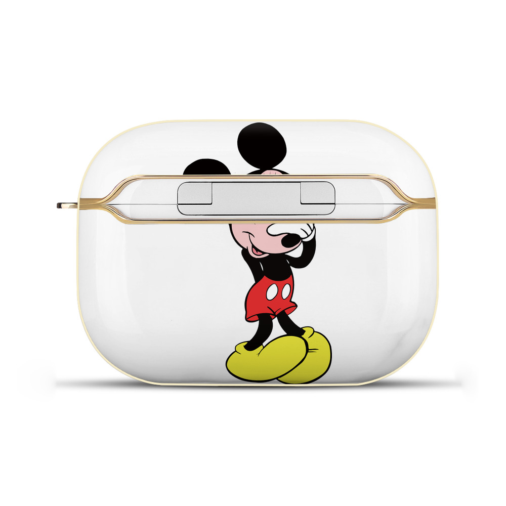（画像用） ミッキーマウス Mickey Mouse 【AirPods Pro用】ハードシェル保護ケース｜耐衝撃・防指紋・カラビナ付き商品仕様