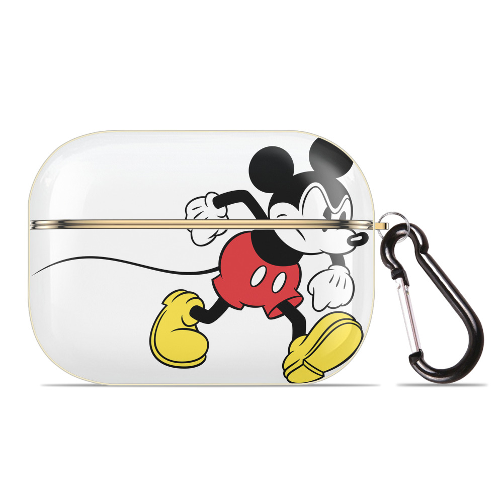 （画像用） ミッキーマウス Mickey Mouse 【AirPods Pro用】ハードシェル保護ケース｜耐衝撃・防指紋・カラビナ付き商品仕様