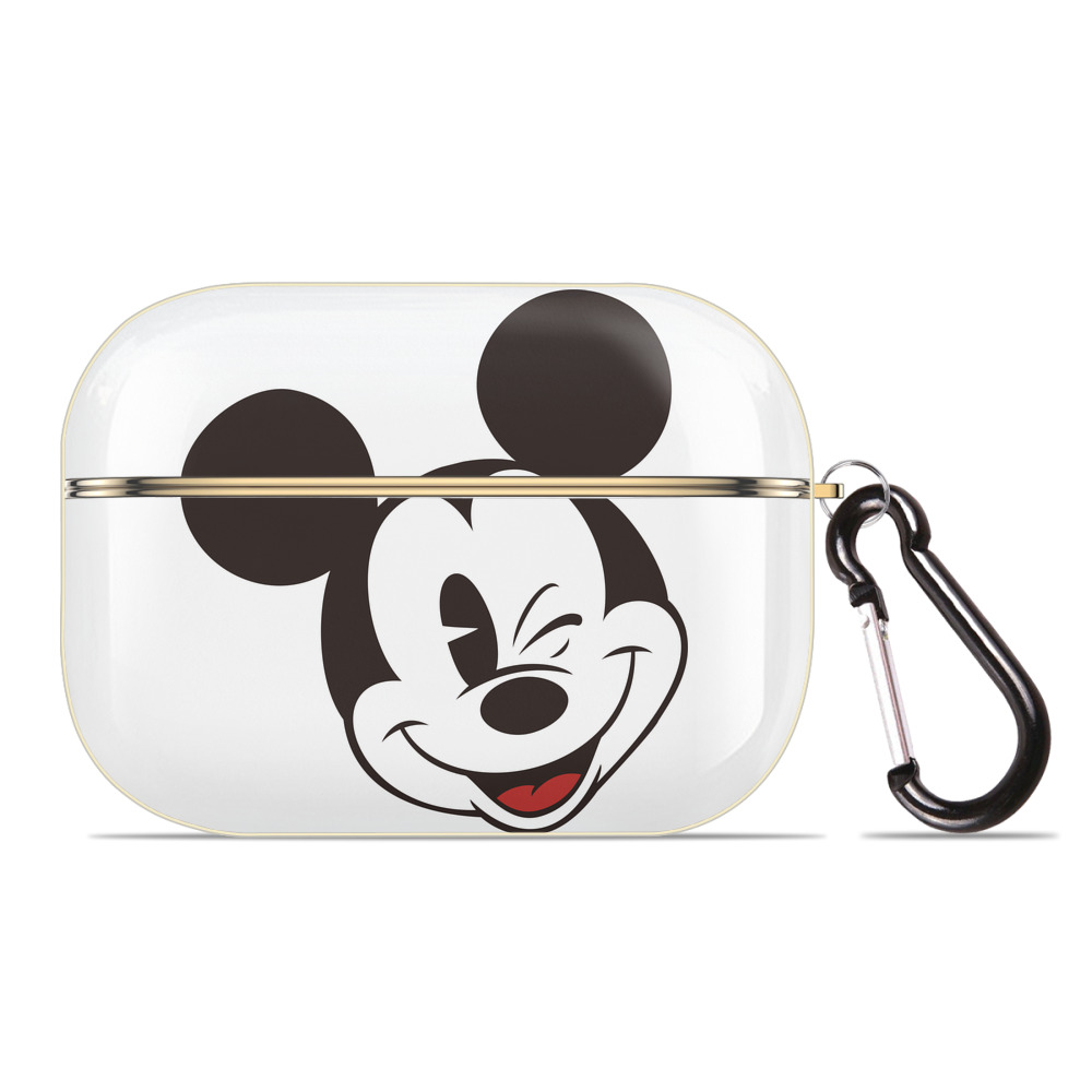 （画像用） ミッキーマウス Mickey Mouse 【AirPods Pro用】ハードシェル保護ケース｜耐衝撃・防指紋・カラビナ付き商品仕様