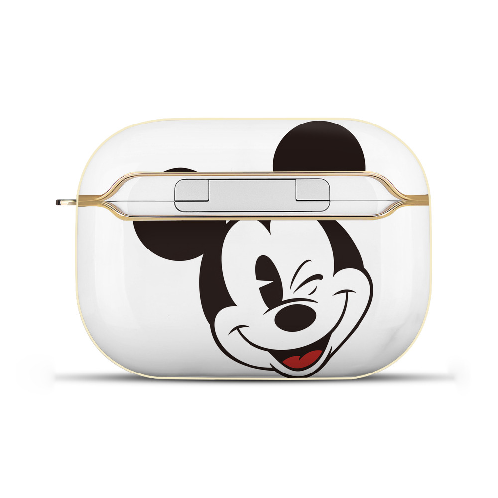 （画像用） ミッキーマウス Mickey Mouse 【AirPods Pro用】ハードシェル保護ケース｜耐衝撃・防指紋・カラビナ付き商品仕様