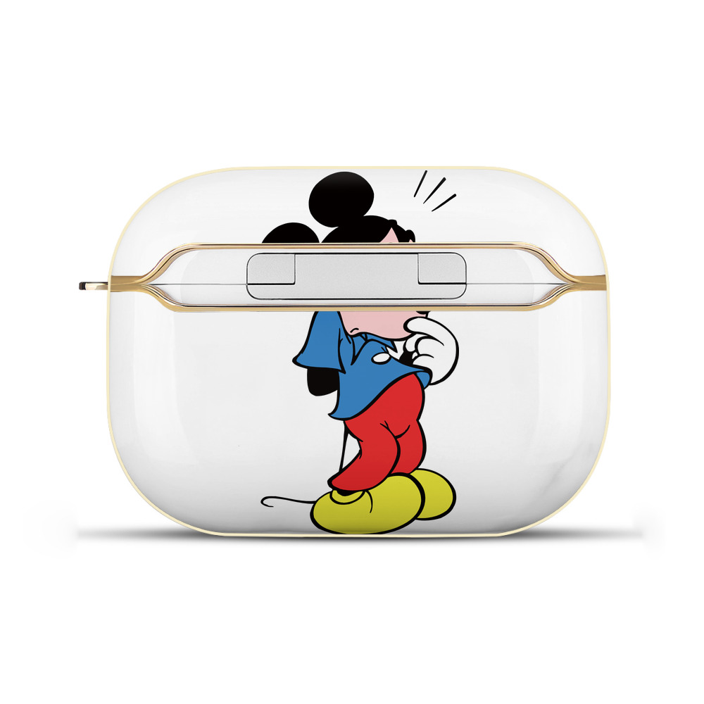 （画像用） ミッキーマウス Mickey Mouse 【AirPods Pro用】ハードシェル保護ケース｜耐衝撃・防指紋・カラビナ付き商品仕様