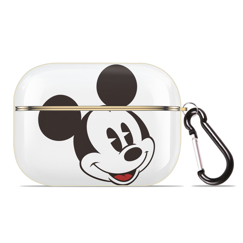 （画像用） ミッキーマウス Mickey Mouse 【AirPods Pro用】ハードシェル保護ケース｜耐衝撃・防指紋・カラビナ付き商品仕様