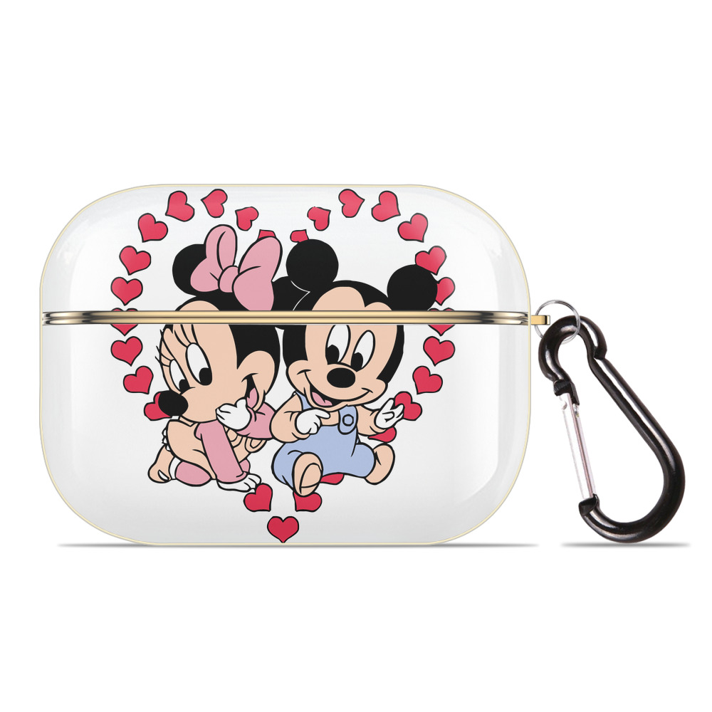 （画像用） ミッキーマウス Mickey Mouse 【AirPods Pro用】ハードシェル保護ケース｜耐衝撃・防指紋・カラビナ付き商品仕様