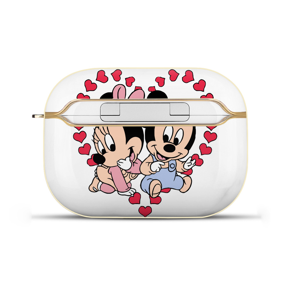 （画像用） ミッキーマウス Mickey Mouse 【AirPods Pro用】ハードシェル保護ケース｜耐衝撃・防指紋・カラビナ付き商品仕様