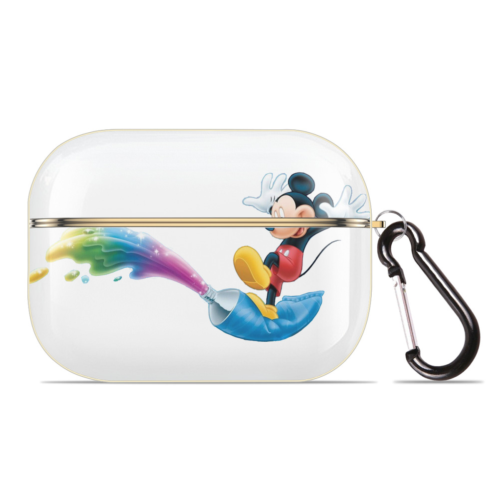 （画像用） ミッキーマウス Mickey Mouse 【AirPods Pro用】ハードシェル保護ケース｜耐衝撃・防指紋・カラビナ付き商品仕様