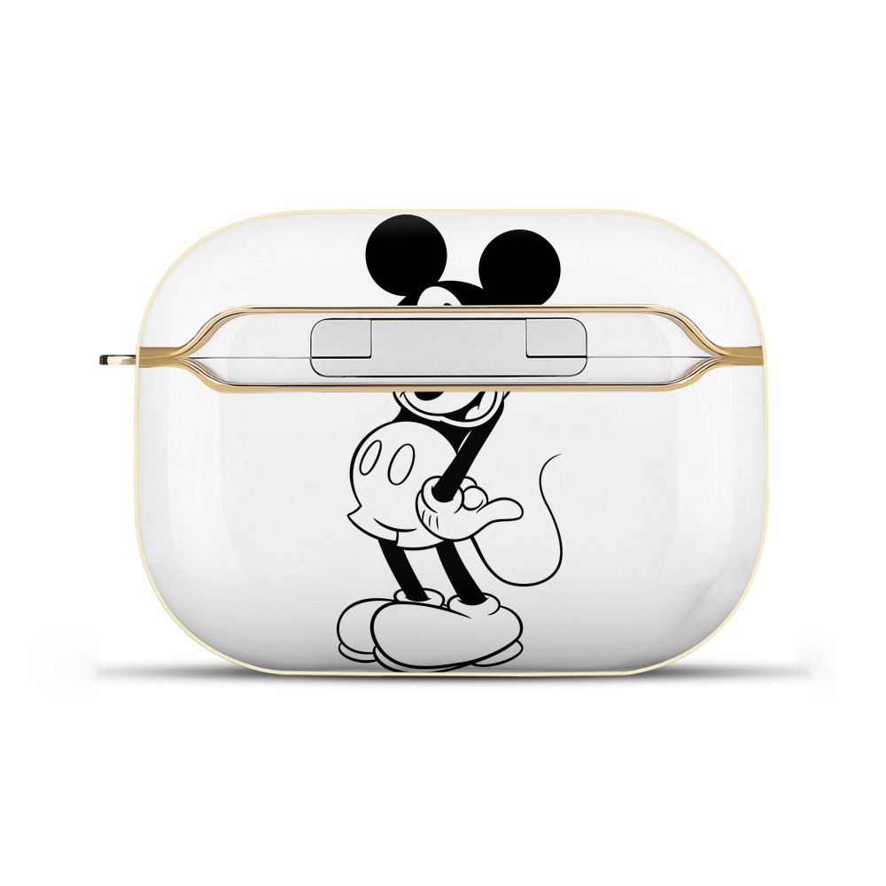 （画像用） ミッキーマウス Mickey Mouse 【AirPods Pro用】ハードシェル保護ケース｜耐衝撃・防指紋・カラビナ付き商品仕様