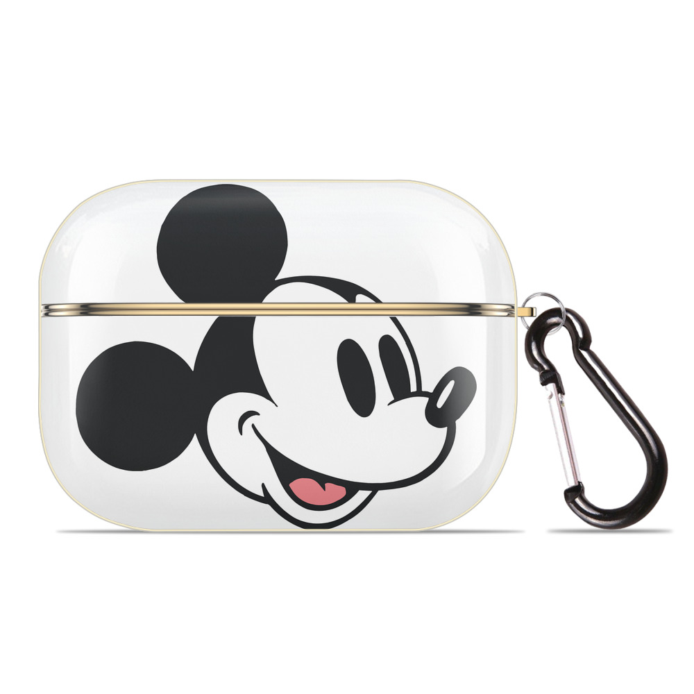 （画像用） ミッキーマウス Mickey Mouse 【AirPods Pro用】ハードシェル保護ケース｜耐衝撃・防指紋・カラビナ付き商品仕様