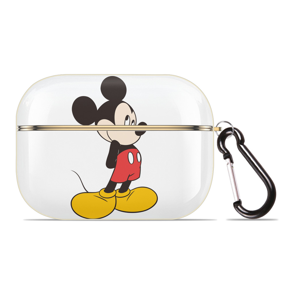 （画像用） ミッキーマウス Mickey Mouse 【AirPods Pro用】ハードシェル保護ケース｜耐衝撃・防指紋・カラビナ付き商品仕様
