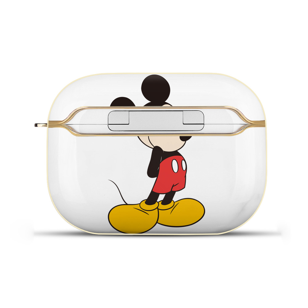 （画像用） ミッキーマウス Mickey Mouse 【AirPods Pro用】ハードシェル保護ケース｜耐衝撃・防指紋・カラビナ付き商品仕様