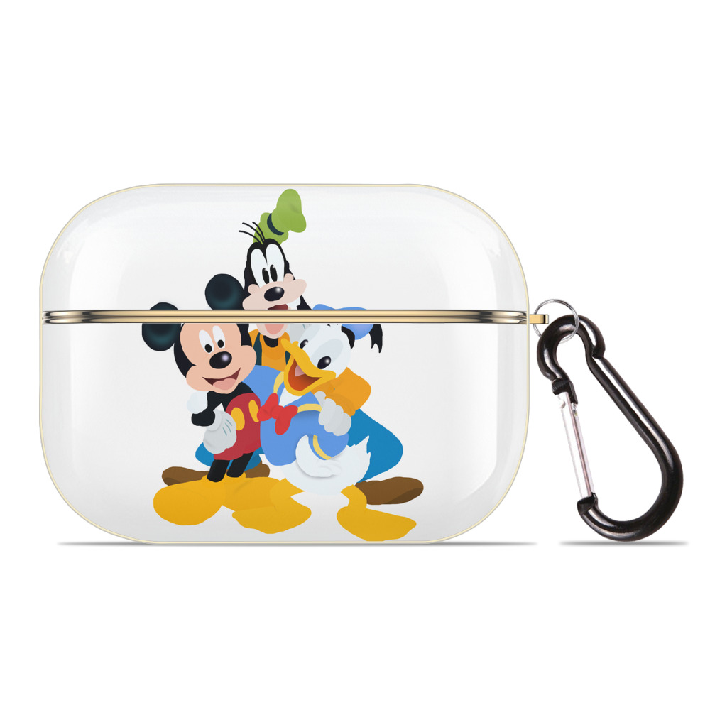 （画像用） ミッキーマウス Mickey Mouse 【AirPods Pro用】ハードシェル保護ケース｜耐衝撃・防指紋・カラビナ付き商品仕様