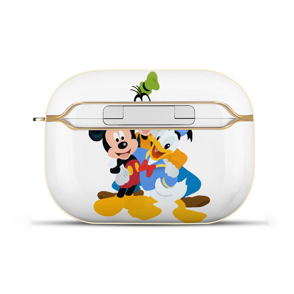 （画像用） ミッキーマウス Mickey Mouse 【AirPods Pro用】ハードシェル保護ケース｜耐衝撃・防指紋・カラビナ付き商品仕様