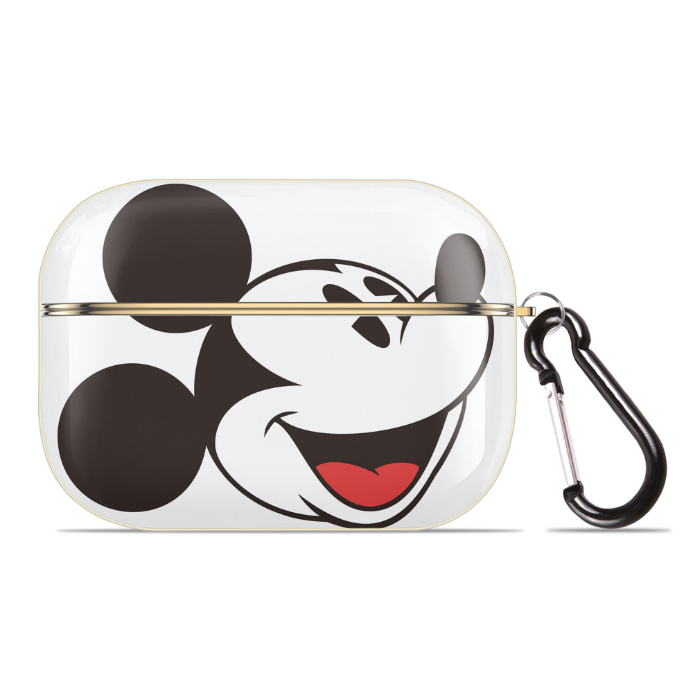 （画像用） ミッキーマウス Mickey Mouse 【AirPods Pro用】ハードシェル保護ケース｜耐衝撃・防指紋・カラビナ付き商品仕様