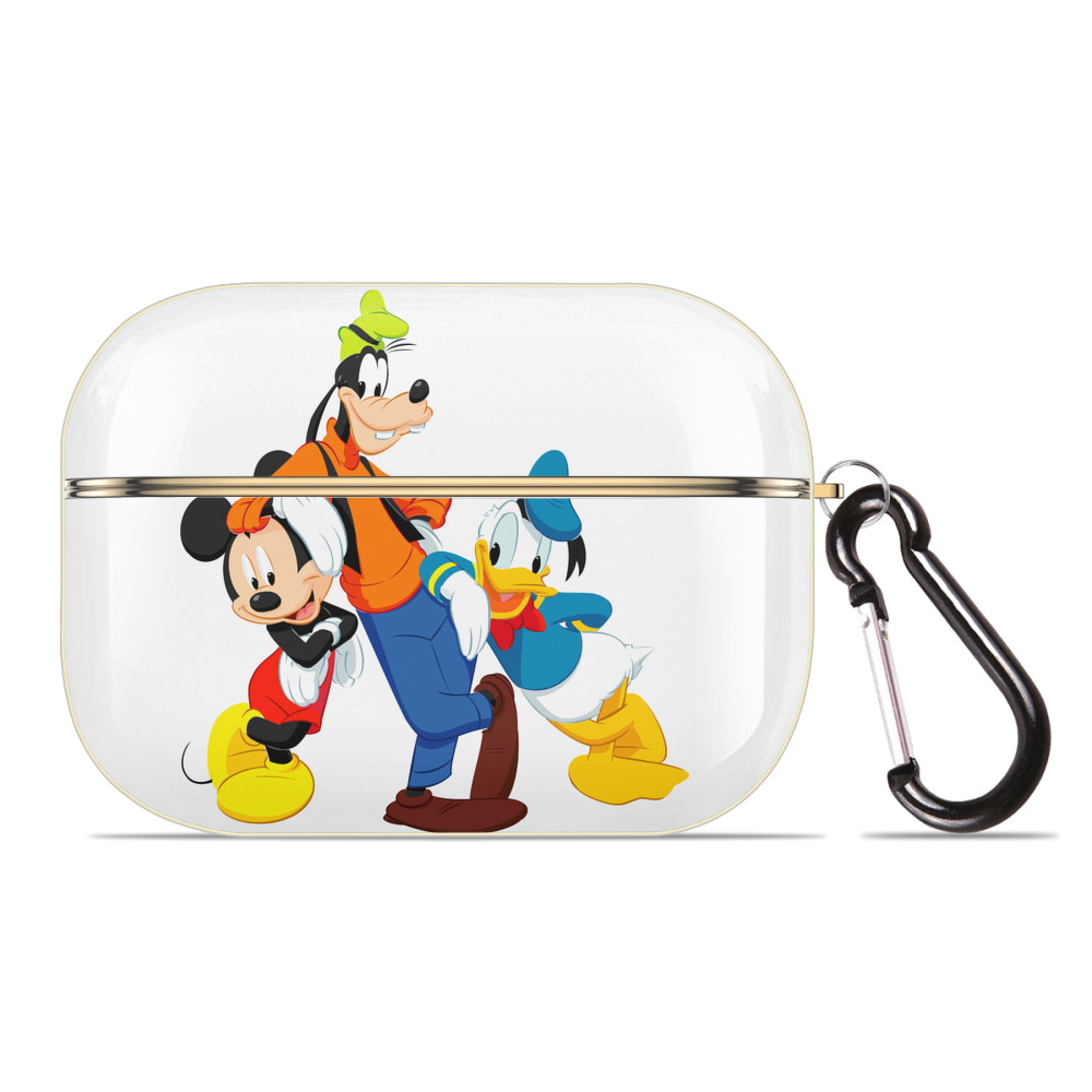（画像用） ミッキーマウス Mickey Mouse 【AirPods Pro用】ハードシェル保護ケース｜耐衝撃・防指紋・カラビナ付き商品仕様