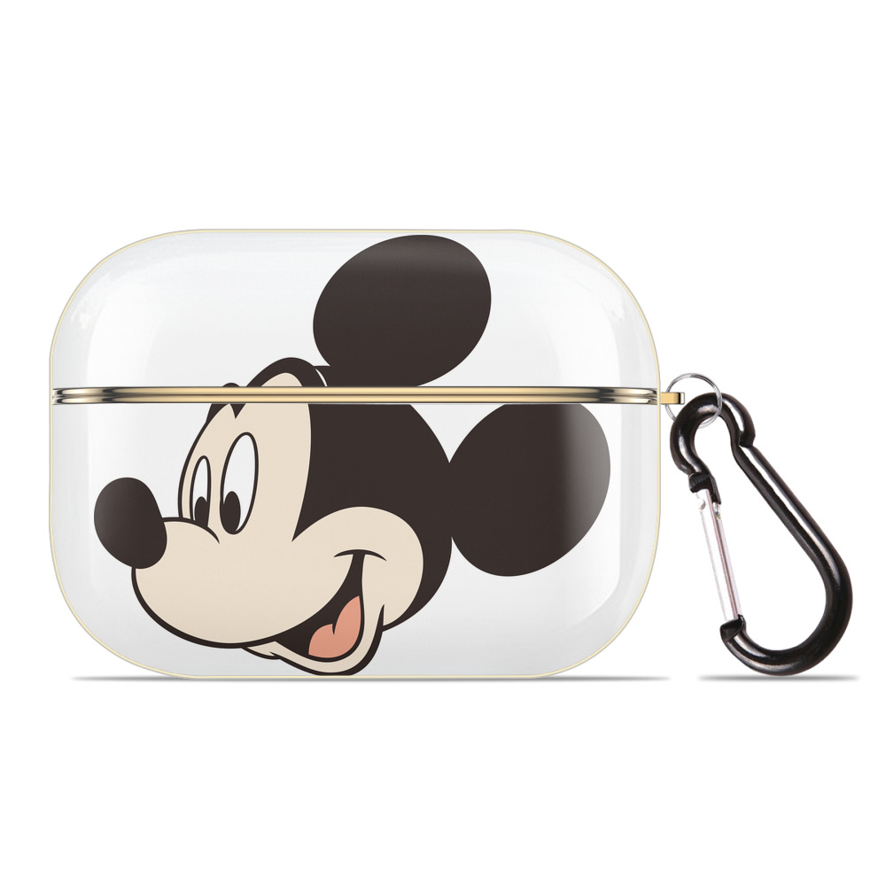 （画像用） ミッキーマウス Mickey Mouse 【AirPods Pro用】ハードシェル保護ケース｜耐衝撃・防指紋・カラビナ付き商品仕様