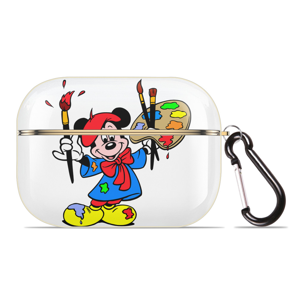 （画像用） ミッキーマウス Mickey Mouse 【AirPods Pro用】ハードシェル保護ケース｜耐衝撃・防指紋・カラビナ付き商品仕様