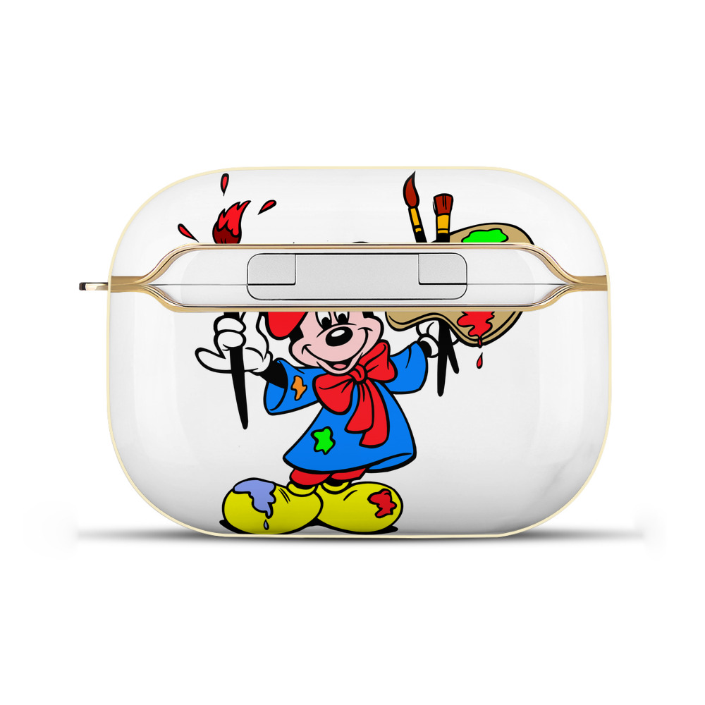 （画像用） ミッキーマウス Mickey Mouse 【AirPods Pro用】ハードシェル保護ケース｜耐衝撃・防指紋・カラビナ付き商品仕様