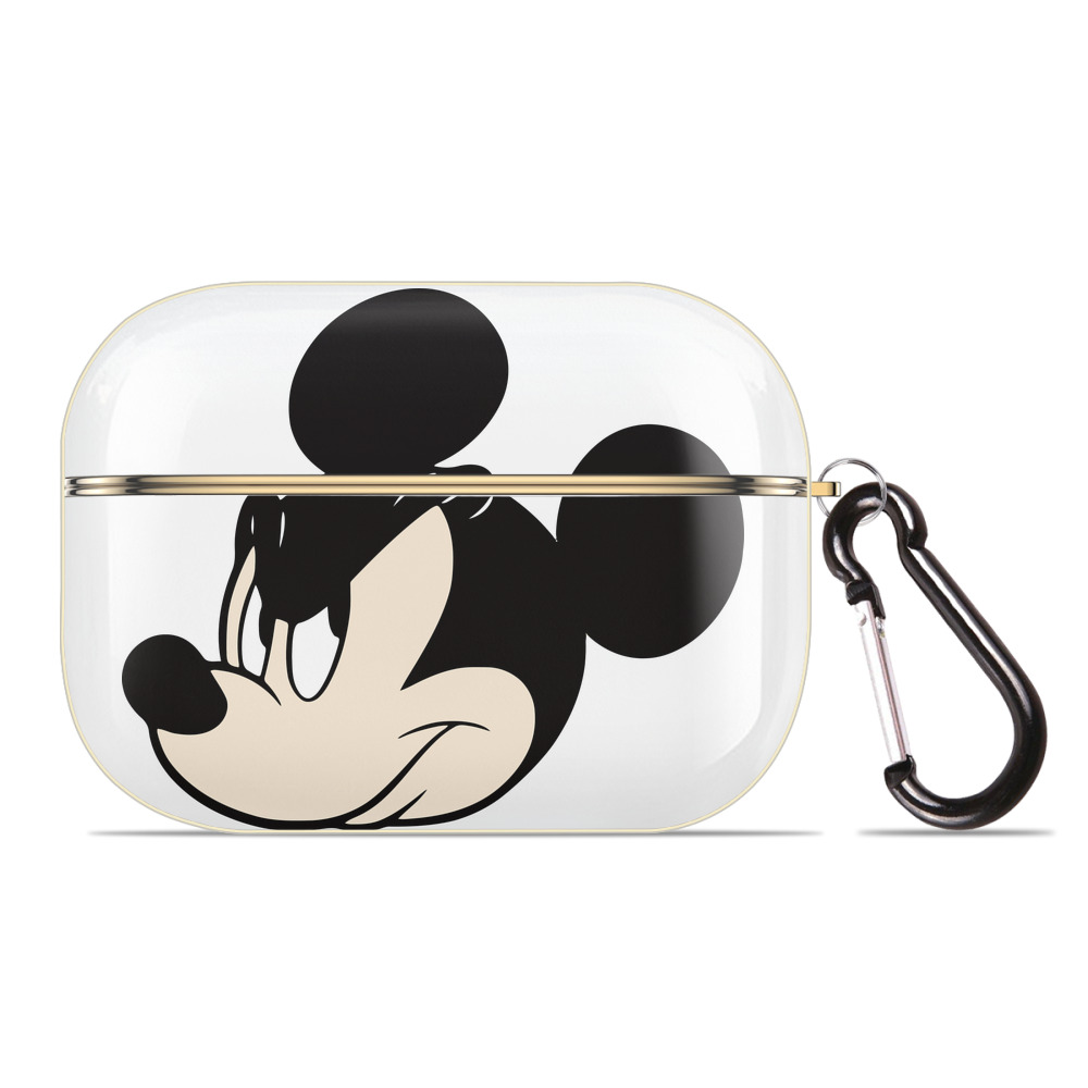 （画像用） ミッキーマウス Mickey Mouse 【AirPods Pro用】ハードシェル保護ケース｜耐衝撃・防指紋・カラビナ付き商品仕様