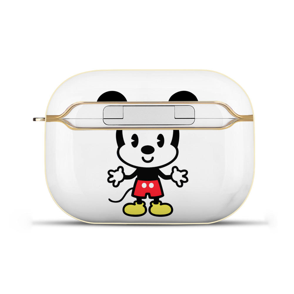 （画像用） ミッキーマウス Mickey Mouse 【AirPods Pro用】ハードシェル保護ケース｜耐衝撃・防指紋・カラビナ付き商品仕様