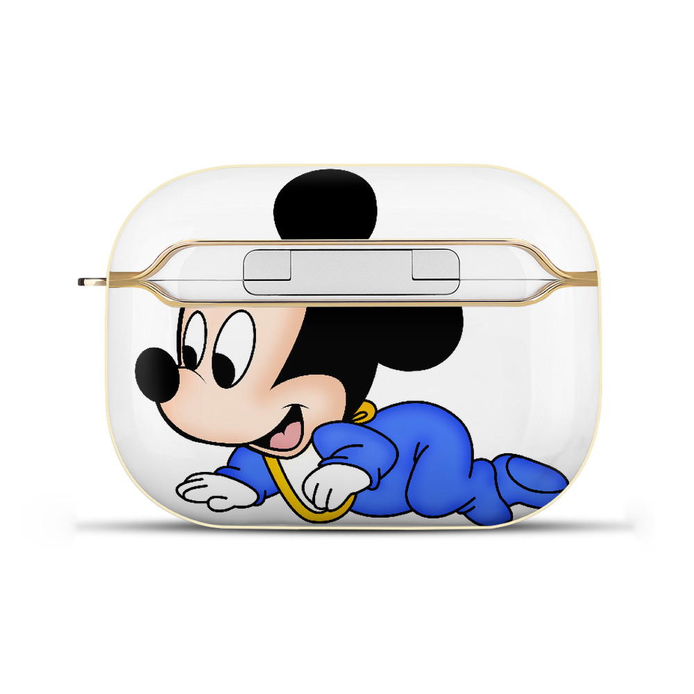 （画像用） ミッキーマウス Mickey Mouse 【AirPods Pro用】ハードシェル保護ケース｜耐衝撃・防指紋・カラビナ付き商品仕様