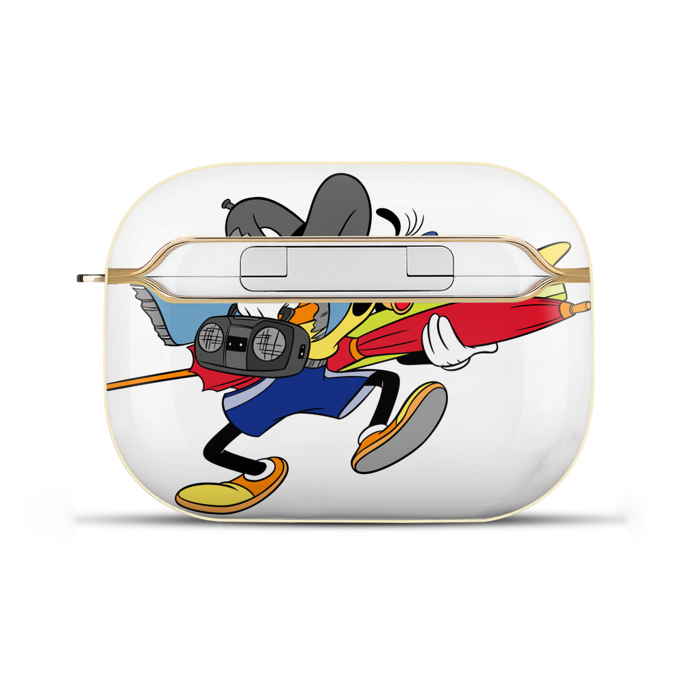（画像用） ミッキーマウス Mickey Mouse 【AirPods Pro用】ハードシェル保護ケース｜耐衝撃・防指紋・カラビナ付き商品仕様
