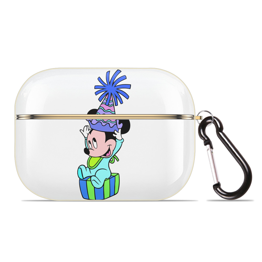 （画像用） ミッキーマウス Mickey Mouse 【AirPods Pro用】ハードシェル保護ケース｜耐衝撃・防指紋・カラビナ付き商品仕様
