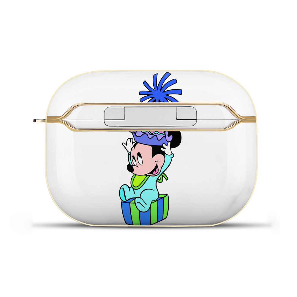 （画像用） ミッキーマウス Mickey Mouse 【AirPods Pro用】ハードシェル保護ケース｜耐衝撃・防指紋・カラビナ付き商品仕様