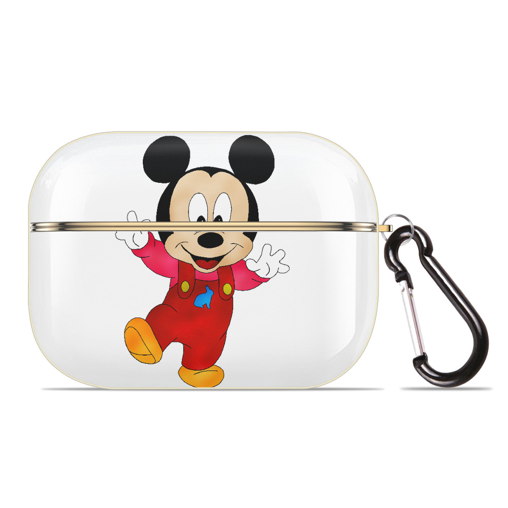 （画像用） ミッキーマウス Mickey Mouse 【AirPods Pro用】ハードシェル保護ケース｜耐衝撃・防指紋・カラビナ付き商品仕様
