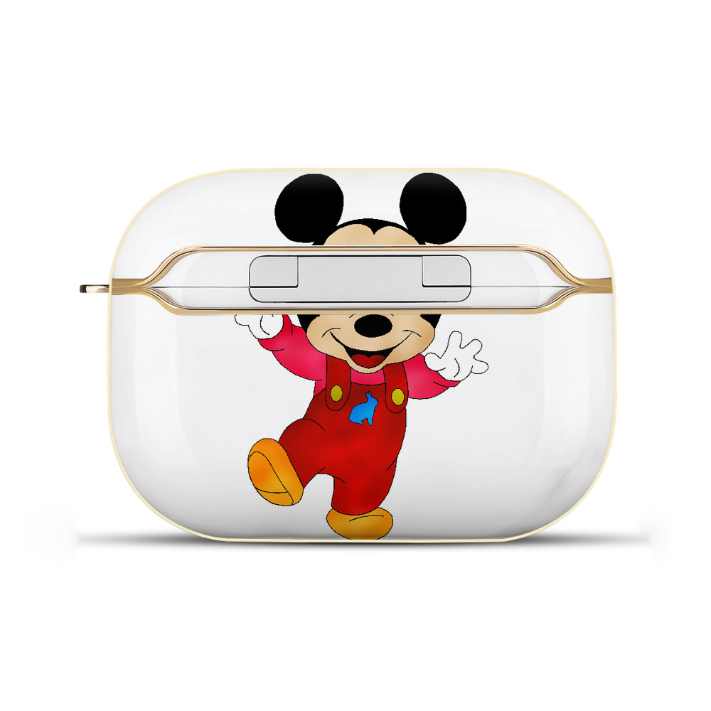 （画像用） ミッキーマウス Mickey Mouse 【AirPods Pro用】ハードシェル保護ケース｜耐衝撃・防指紋・カラビナ付き商品仕様