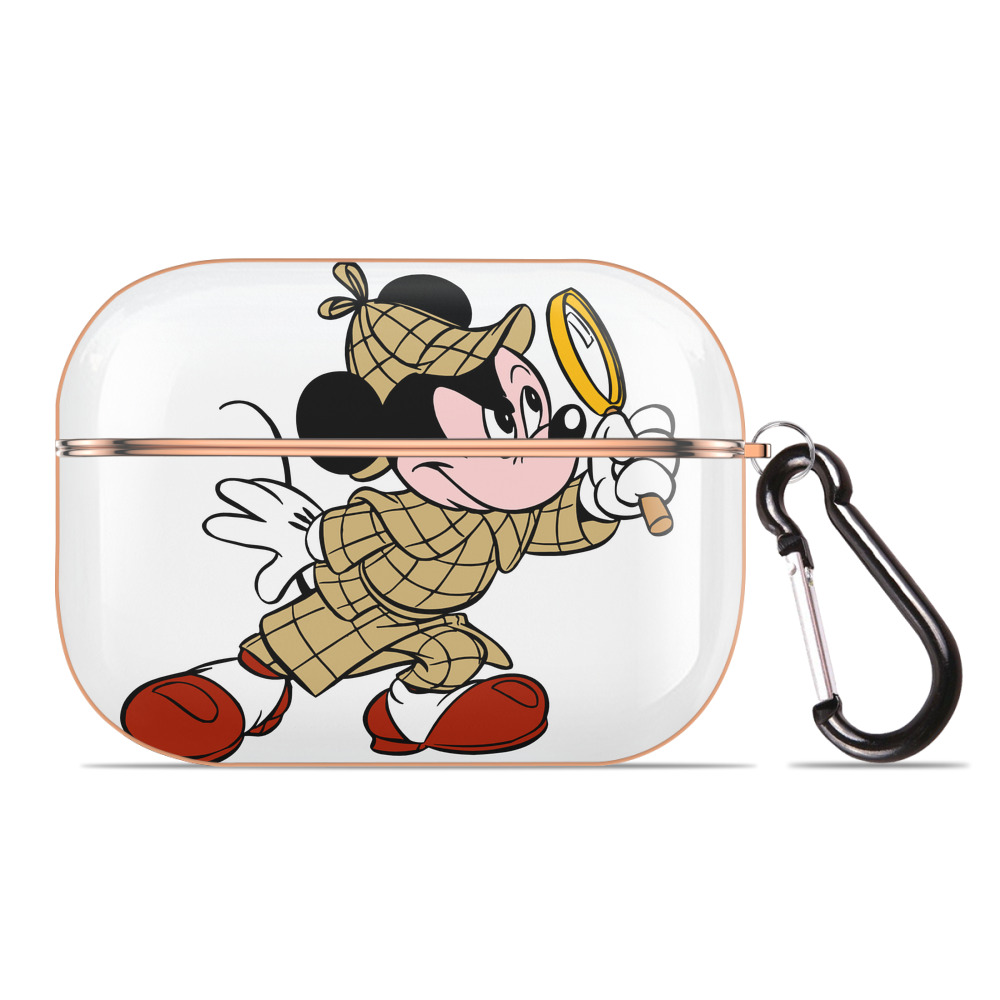 （画像用） ミッキーマウス Mickey Mouse 【AirPods Pro用】ハードシェル保護ケース｜耐衝撃・防指紋・カラビナ付き商品仕様