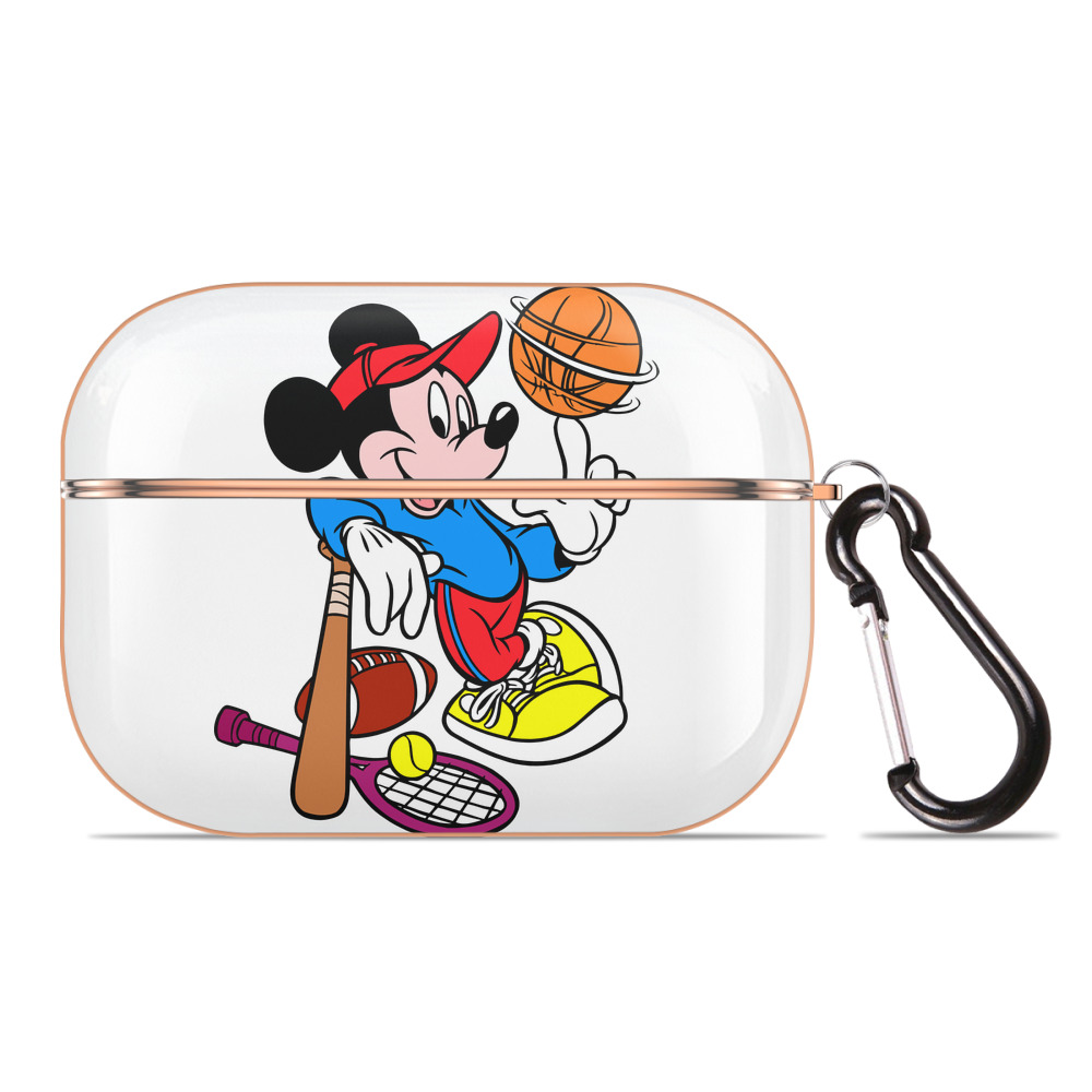 （画像用） ミッキーマウス Mickey Mouse 【AirPods Pro用】ハードシェル保護ケース｜耐衝撃・防指紋・カラビナ付き商品仕様