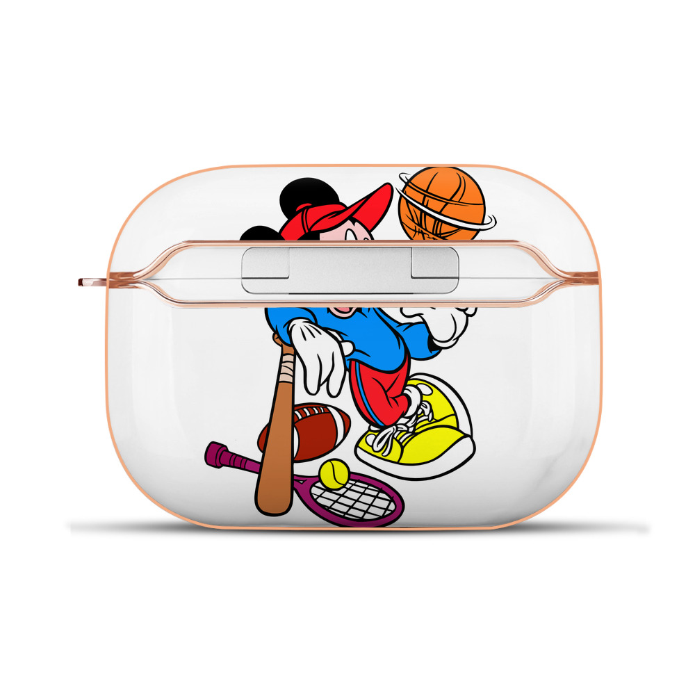 （画像用） ミッキーマウス Mickey Mouse 【AirPods Pro用】ハードシェル保護ケース｜耐衝撃・防指紋・カラビナ付き商品仕様