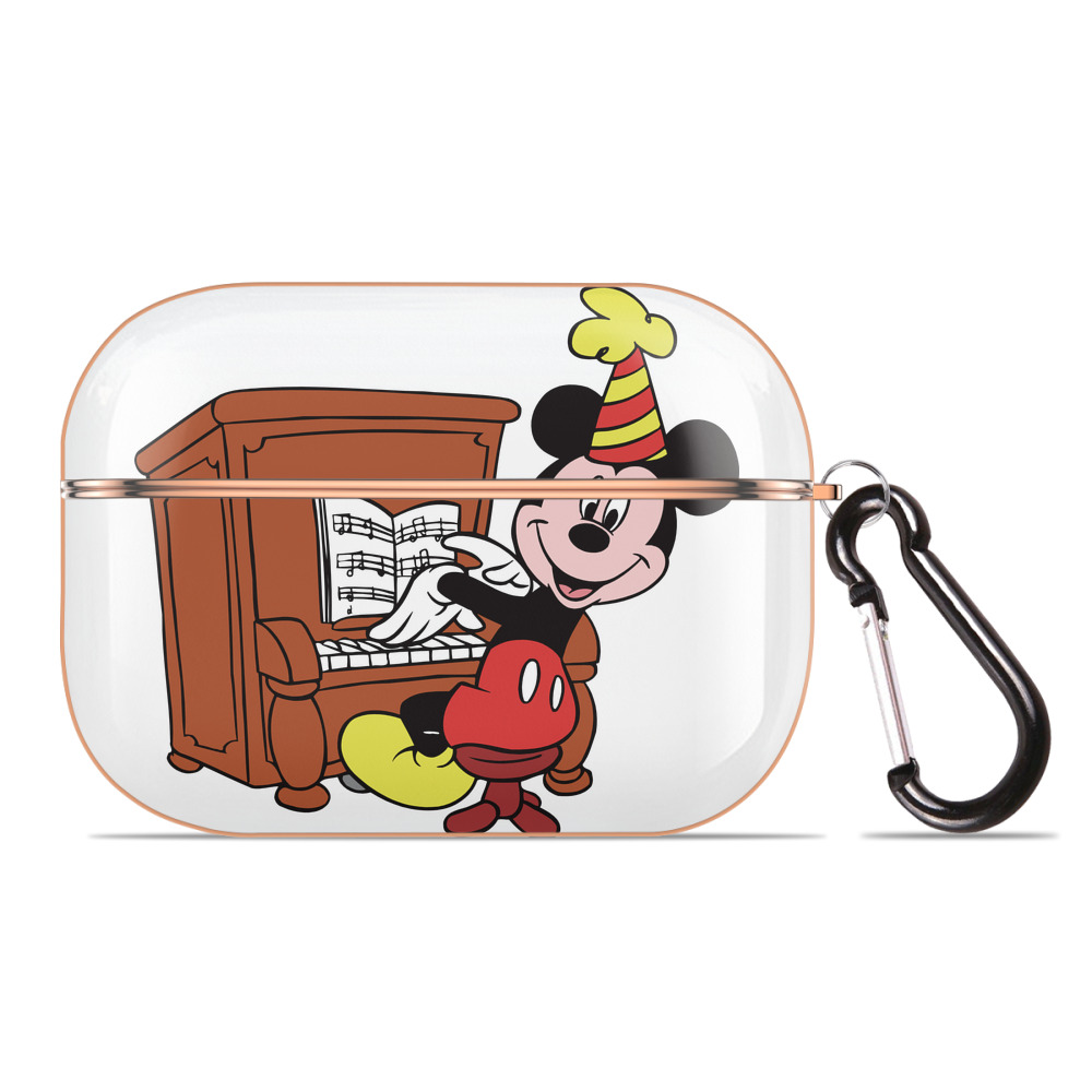 （画像用） ミッキーマウス Mickey Mouse 【AirPods Pro用】ハードシェル保護ケース｜耐衝撃・防指紋・カラビナ付き商品仕様