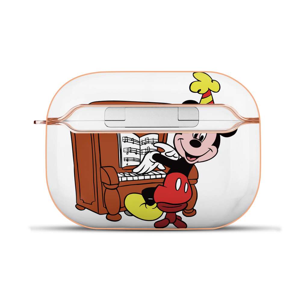 （画像用） ミッキーマウス Mickey Mouse 【AirPods Pro用】ハードシェル保護ケース｜耐衝撃・防指紋・カラビナ付き商品仕様