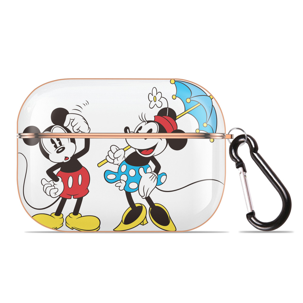 （画像用） ミッキーマウス Mickey Mouse 【AirPods Pro用】ハードシェル保護ケース｜耐衝撃・防指紋・カラビナ付き商品仕様