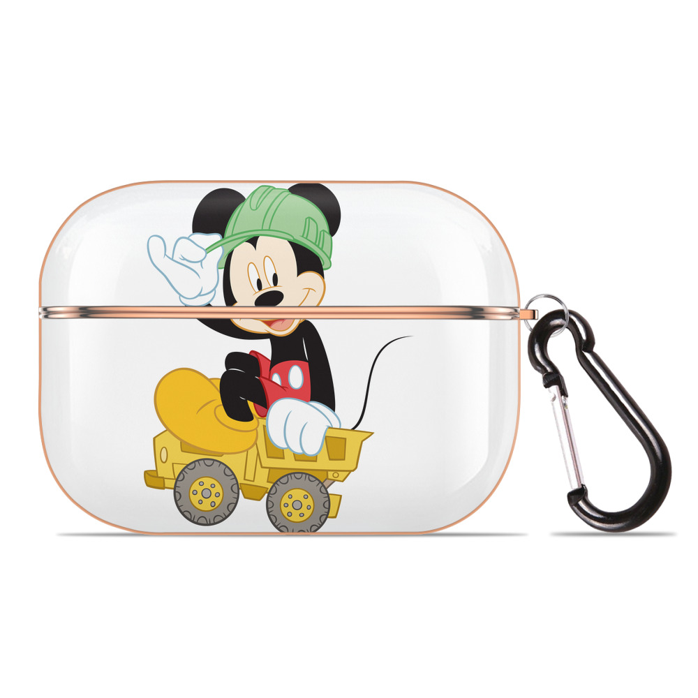 （画像用） ミッキーマウス Mickey Mouse 【AirPods Pro用】ハードシェル保護ケース｜耐衝撃・防指紋・カラビナ付き商品仕様
