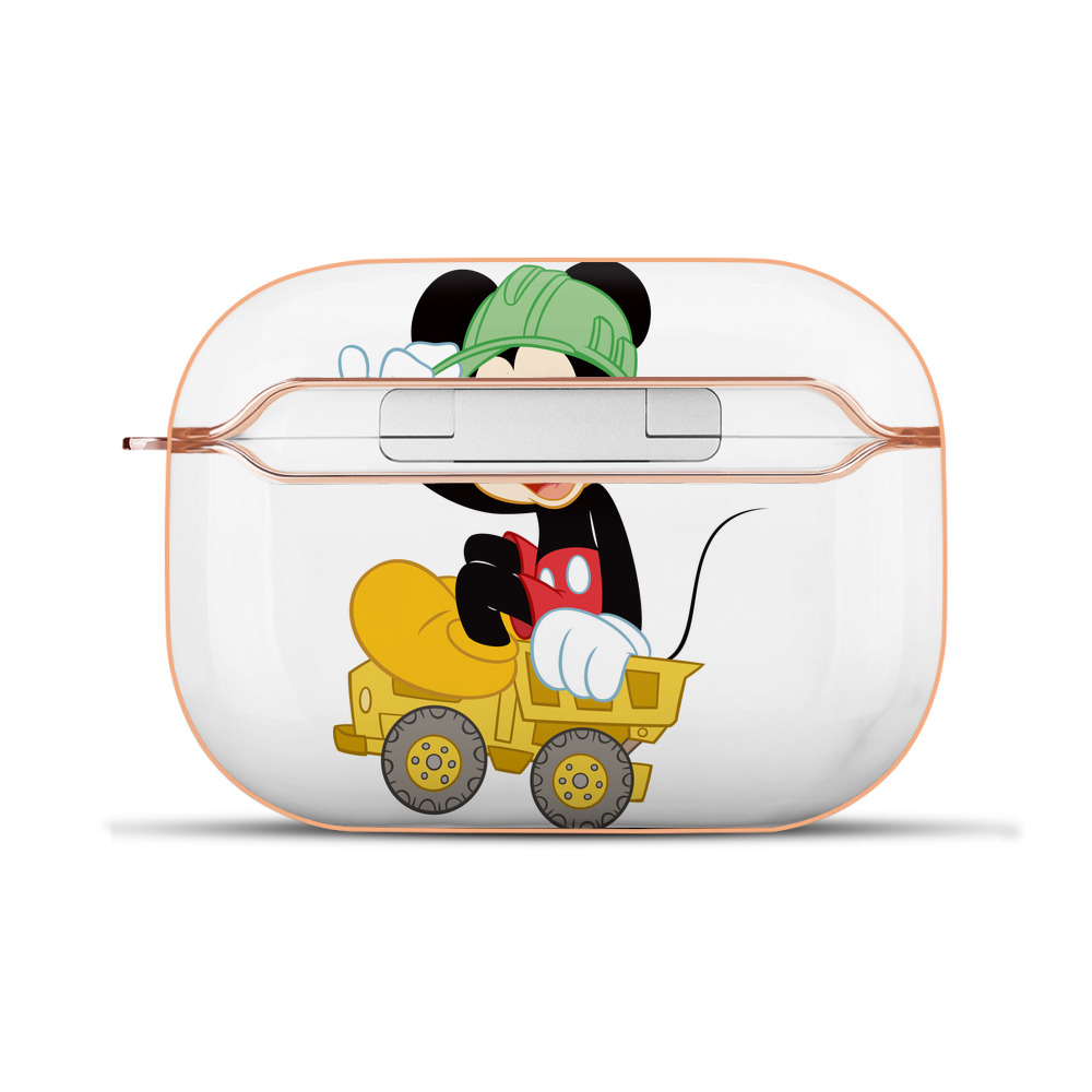 （画像用） ミッキーマウス Mickey Mouse 【AirPods Pro用】ハードシェル保護ケース｜耐衝撃・防指紋・カラビナ付き商品仕様