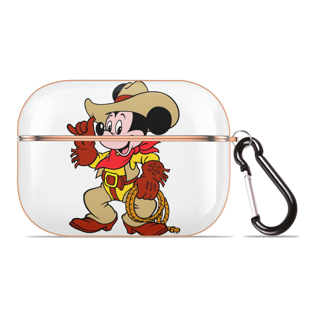 （画像用） ミッキーマウス Mickey Mouse 【AirPods Pro用】ハードシェル保護ケース｜耐衝撃・防指紋・カラビナ付き商品仕様