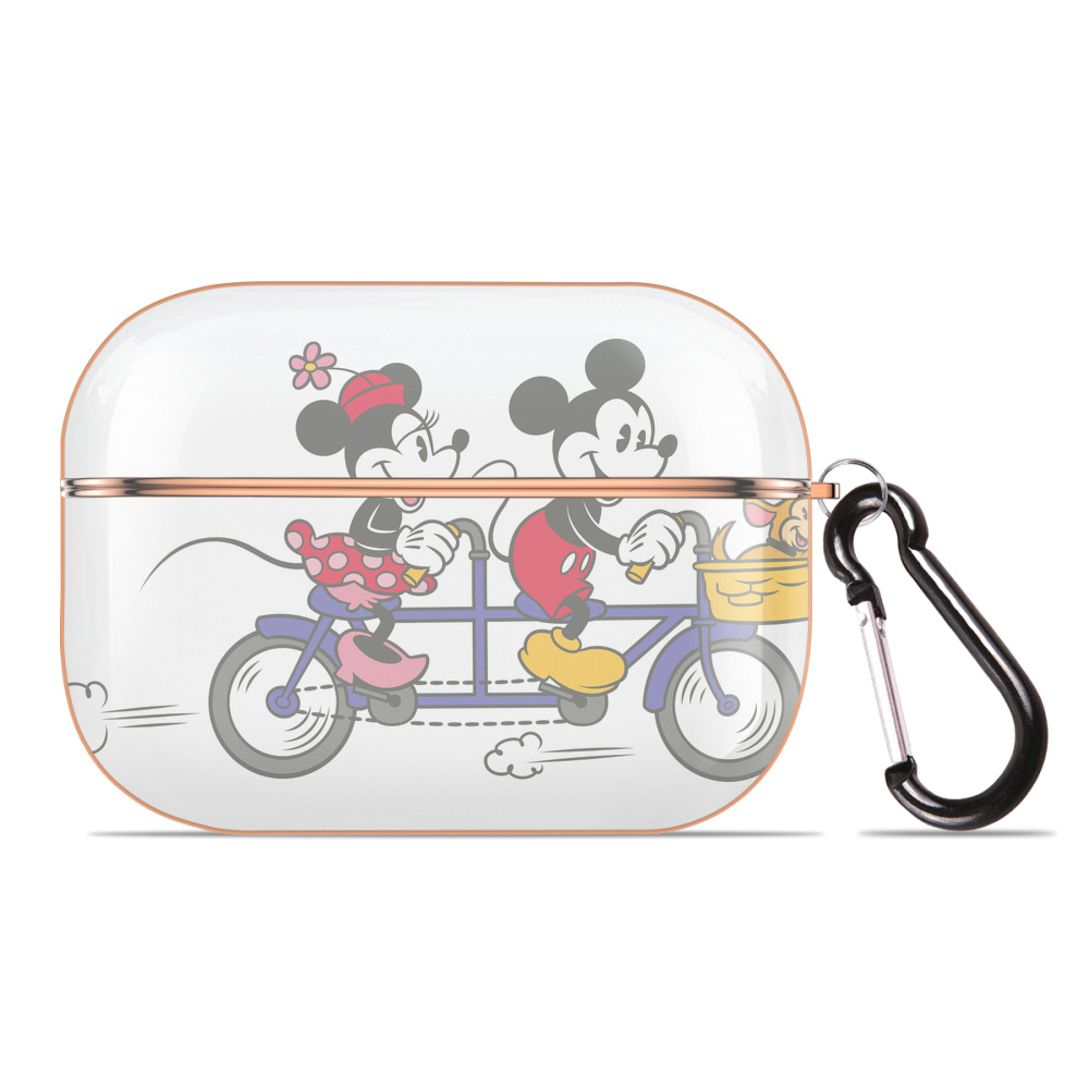 （画像用） ミッキーマウス Mickey Mouse 【AirPods Pro用】ハードシェル保護ケース｜耐衝撃・防指紋・カラビナ付き商品仕様