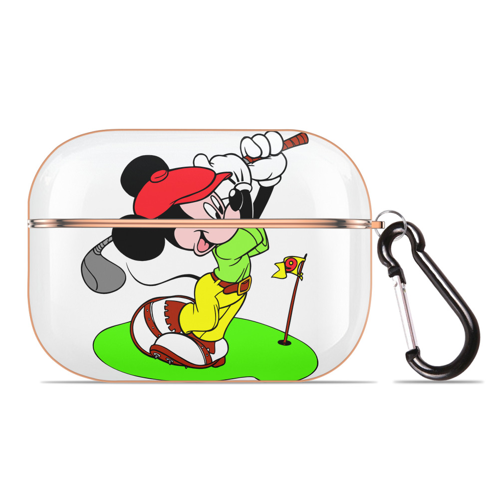 （画像用） ミッキーマウス Mickey Mouse 【AirPods Pro用】ハードシェル保護ケース｜耐衝撃・防指紋・カラビナ付き商品仕様
