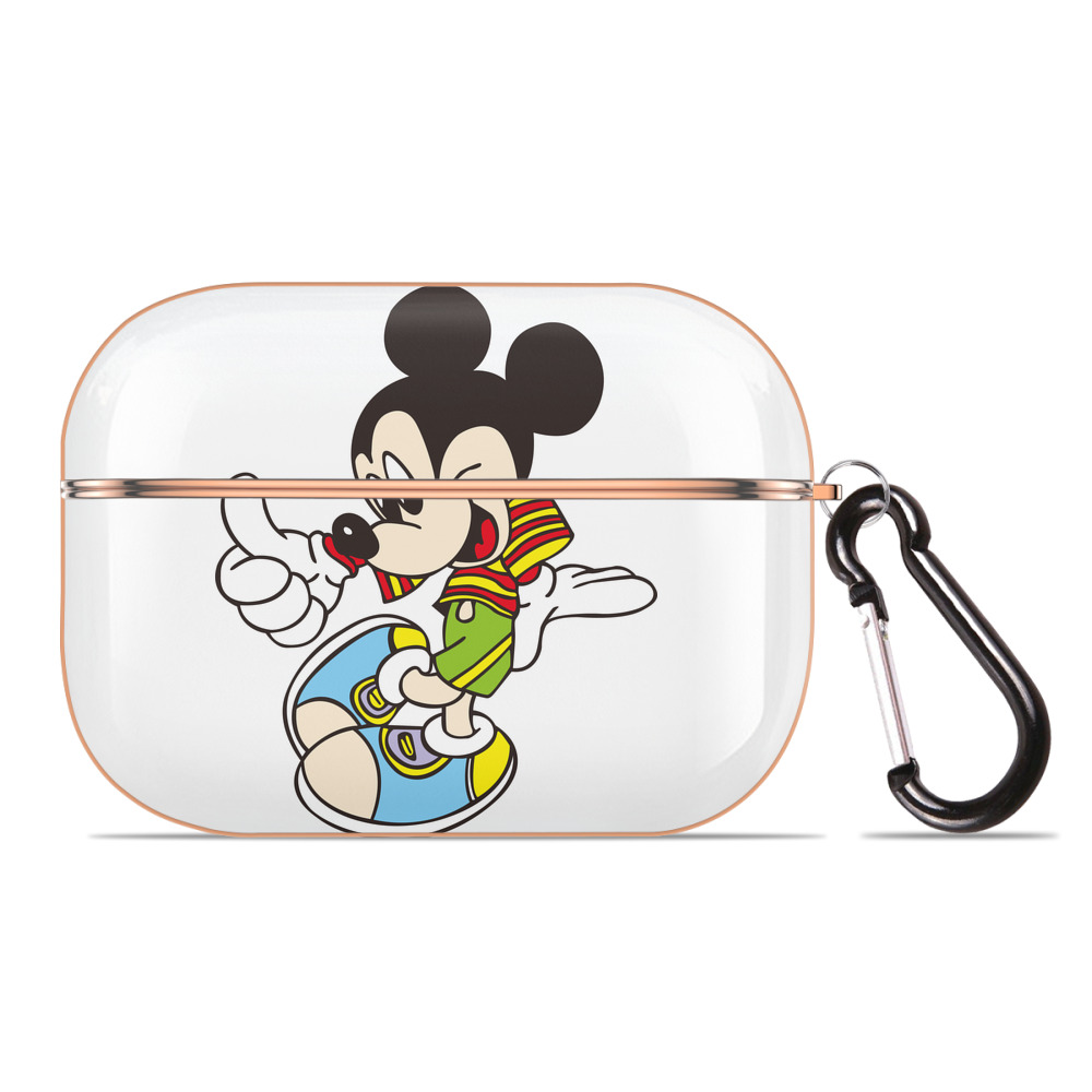 （画像用） ミッキーマウス Mickey Mouse 【AirPods Pro用】ハードシェル保護ケース｜耐衝撃・防指紋・カラビナ付き商品仕様