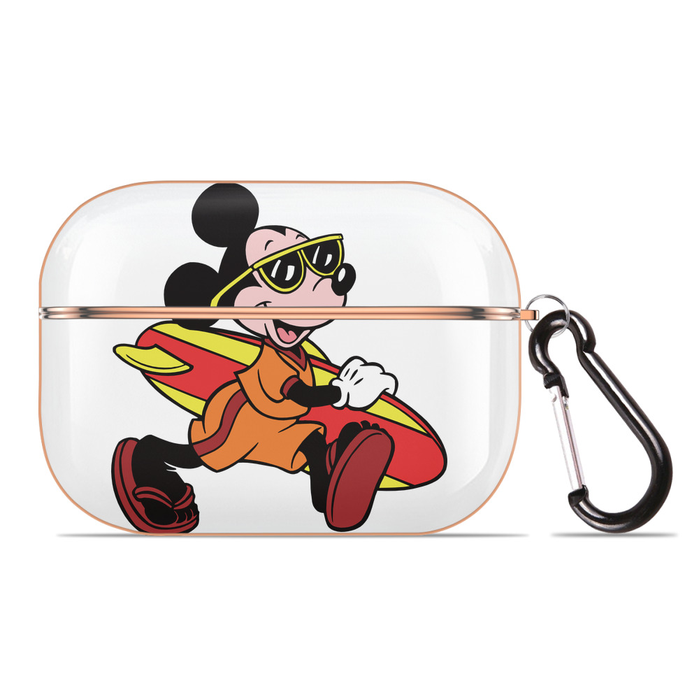 （画像用） ミッキーマウス Mickey Mouse 【AirPods Pro用】ハードシェル保護ケース｜耐衝撃・防指紋・カラビナ付き商品仕様