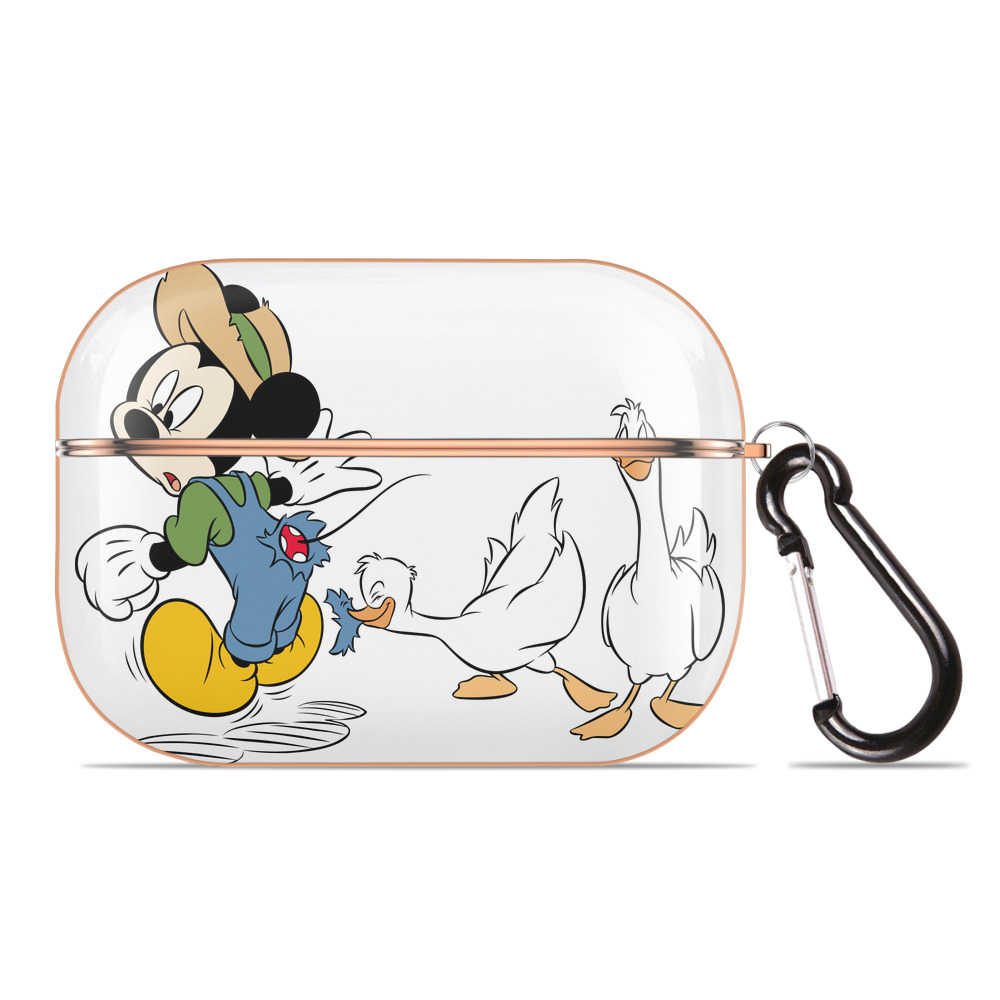 （画像用） ミッキーマウス Mickey Mouse 【AirPods Pro用】ハードシェル保護ケース｜耐衝撃・防指紋・カラビナ付き商品仕様