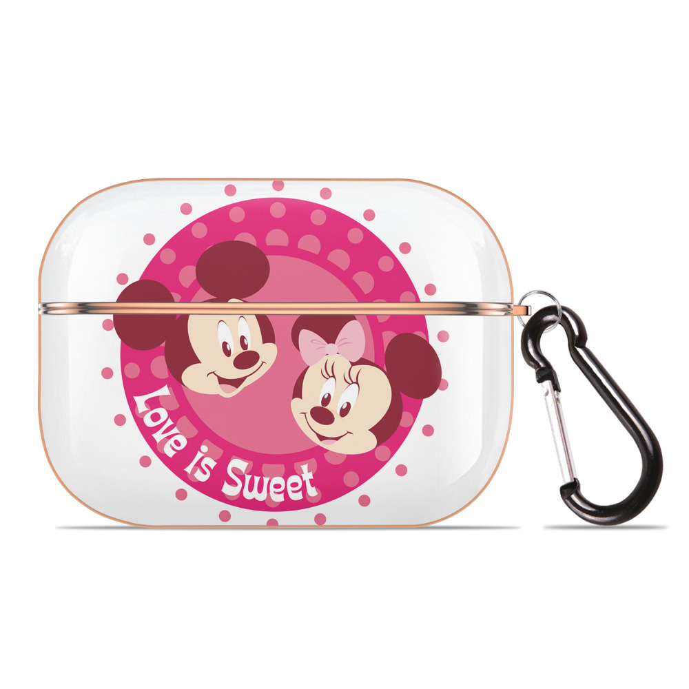 （画像用） ミッキーマウス Mickey Mouse 【AirPods Pro用】ハードシェル保護ケース｜耐衝撃・防指紋・カラビナ付き商品仕様