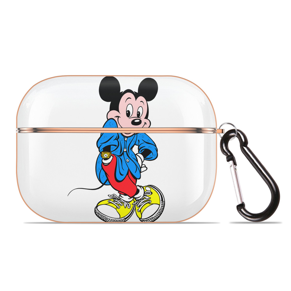 （画像用） ミッキーマウス Mickey Mouse 【AirPods Pro用】ハードシェル保護ケース｜耐衝撃・防指紋・カラビナ付き商品仕様
