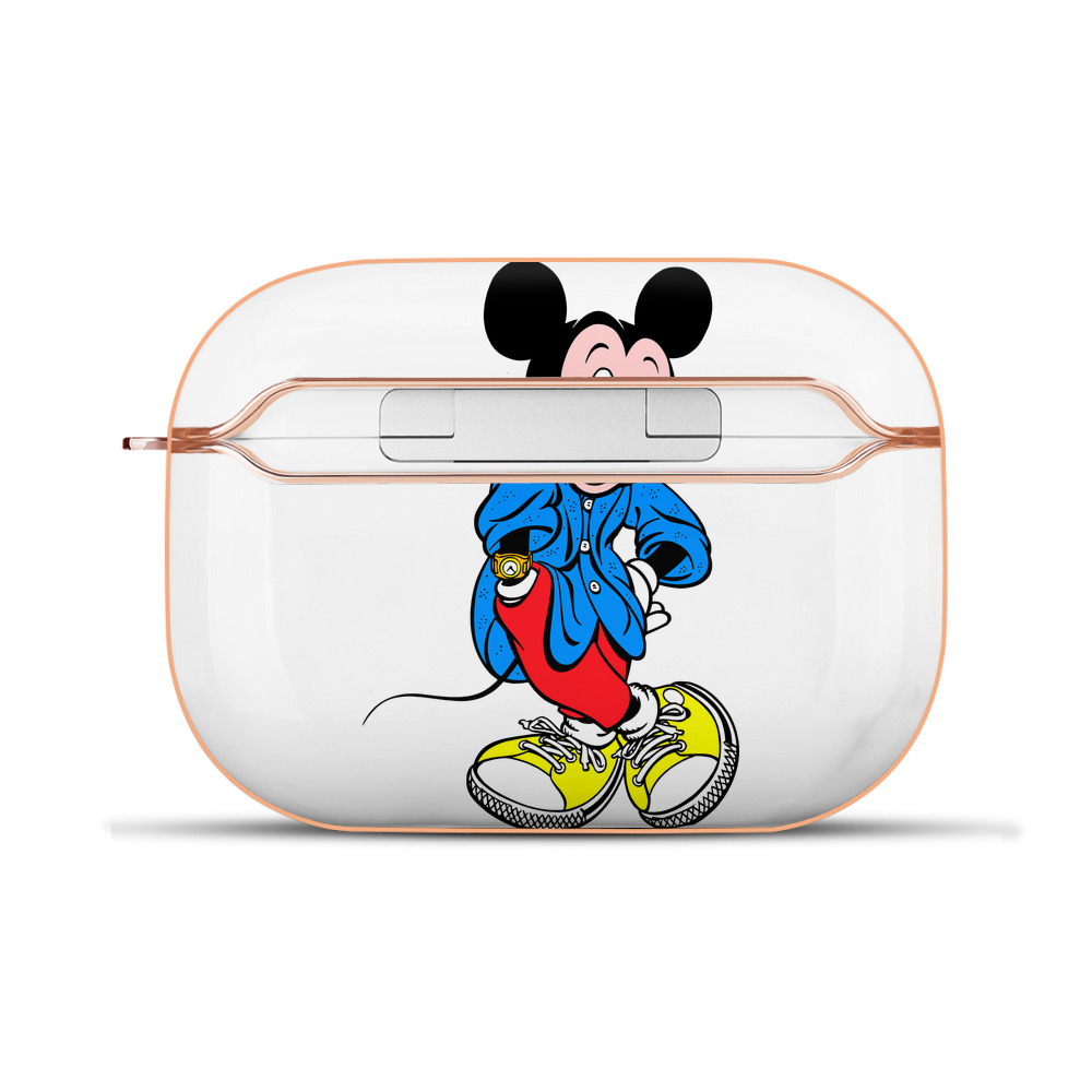 （画像用） ミッキーマウス Mickey Mouse 【AirPods Pro用】ハードシェル保護ケース｜耐衝撃・防指紋・カラビナ付き商品仕様