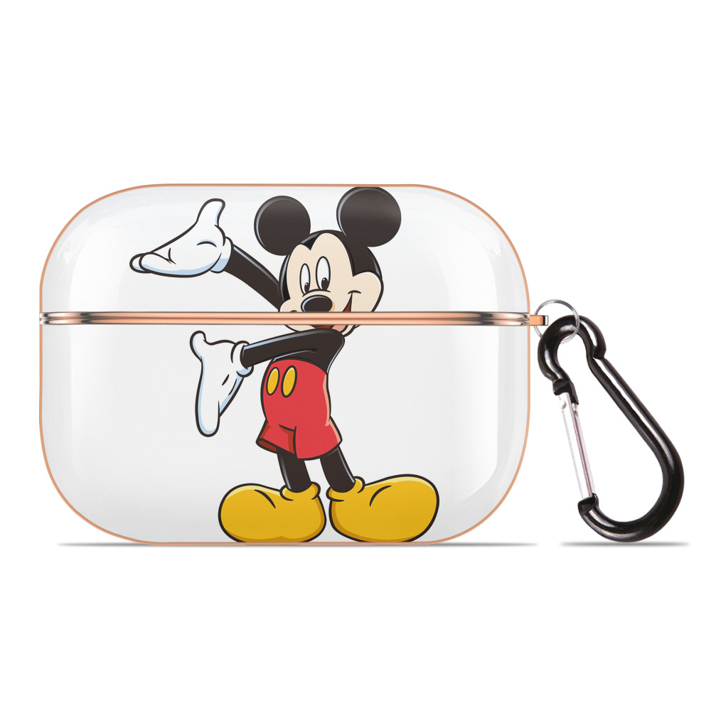 （画像用） ミッキーマウス Mickey Mouse 【AirPods Pro用】ハードシェル保護ケース｜耐衝撃・防指紋・カラビナ付き商品仕様