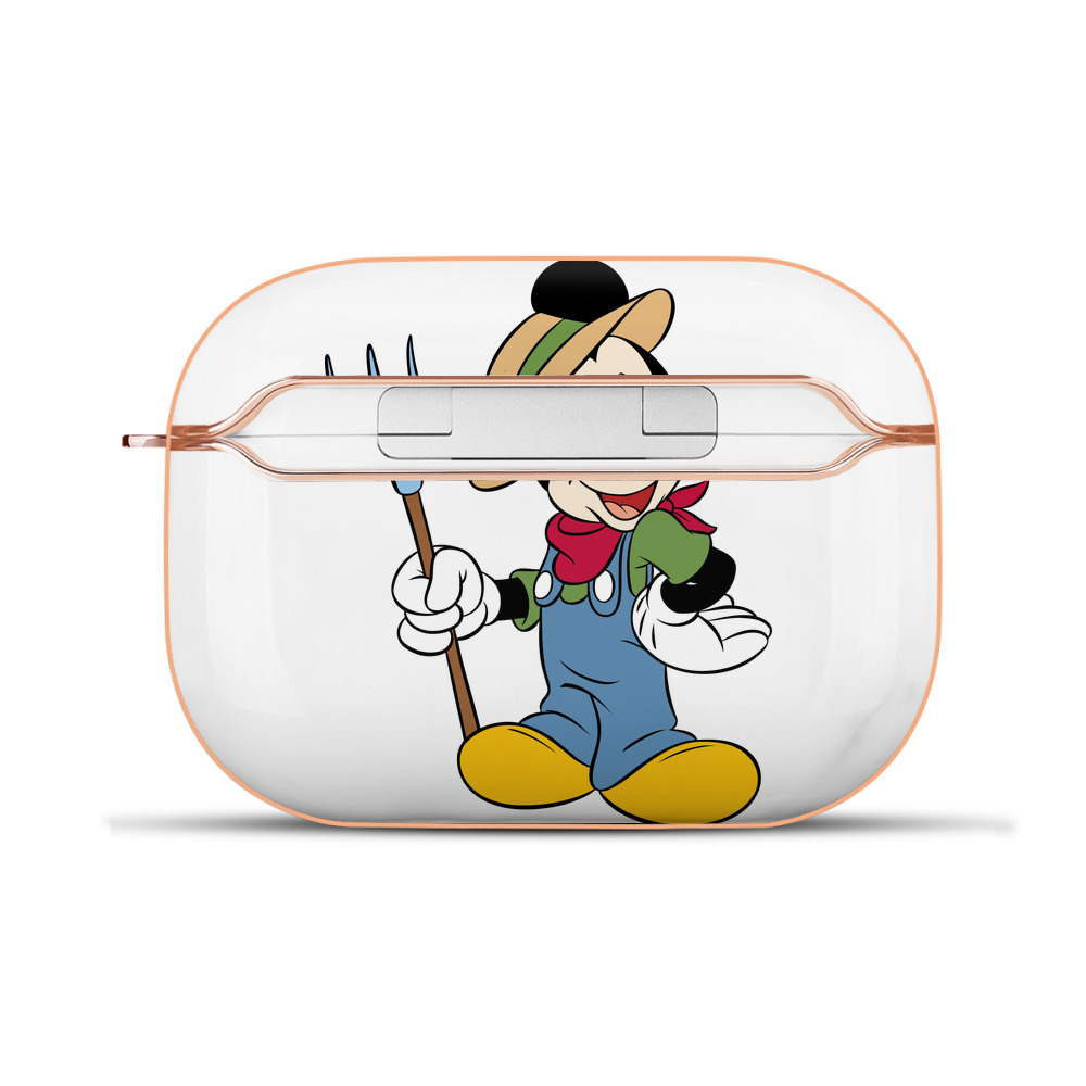 （画像用） ミッキーマウス Mickey Mouse 【AirPods Pro用】ハードシェル保護ケース｜耐衝撃・防指紋・カラビナ付き商品仕様