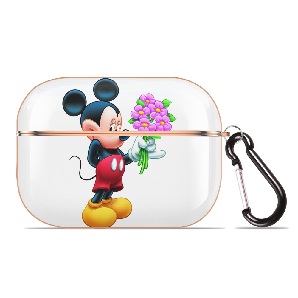 （画像用） ミッキーマウス Mickey Mouse 【AirPods Pro用】ハードシェル保護ケース｜耐衝撃・防指紋・カラビナ付き商品仕様